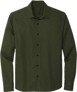 Mercer+Mettle Long Sleeve Stretch Woven Shirt 26 Mercer+Mettle Long Sleeve Stretch Woven Shirt -Thread Logic Store MERCERMETTLE Long Sleeve Stretch Woven Shirt Townsend Green S 5