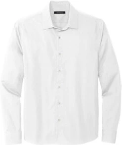 Mercer+Mettle Long Sleeve Stretch Woven Shirt 22 Mercer+Mettle Long Sleeve Stretch Woven Shirt -Thread Logic Store MERCERMETTLE Long Sleeve Stretch Woven Shirt White S 1