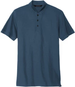 Mercer+Mettle Stretch Pique Henley -Thread Logic Store MERCERMETTLE Stretch Pique Henley Insignia Blue S 9