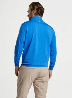 Peter Millar Perth Melange Performance Quarter-Zip 38 Peter Millar Perth Melange Performance Quarter-Zip -Thread Logic Store MF24EK40B MKBLU ALT B