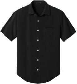 Mercer+Mettle Short Sleeve UV Capital Tech Shirt -Thread Logic Store MM2006 deepblack flat front