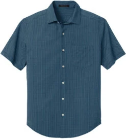 Mercer+Mettle Short Sleeve UV Capital Tech Shirt -Thread Logic Store MM2006 nightnavydashprint flat front