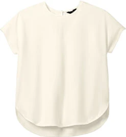 OUTLET-Mercer+Mettle Ladies Stretch Crepe Crew 28 OUTLET-Mercer+Mettle Ladies Stretch Crepe Crew -Thread Logic Store MM2015 IVORYCHIFFON Flat Front