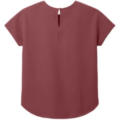 OUTLET-Mercer+Mettle Ladies Stretch Crepe Crew 33 OUTLET-Mercer+Mettle Ladies Stretch Crepe Crew -Thread Logic Store MM2015 ROSEWOOD Flat Back