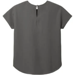 OUTLET-Mercer+Mettle Ladies Stretch Crepe Crew 21 OUTLET-Mercer+Mettle Ladies Stretch Crepe Crew -Thread Logic Store MM2015 anchorgrey flat back