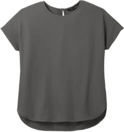 OUTLET-Mercer+Mettle Ladies Stretch Crepe Crew 20 OUTLET-Mercer+Mettle Ladies Stretch Crepe Crew -Thread Logic Store MM2015 anchorgrey flat front