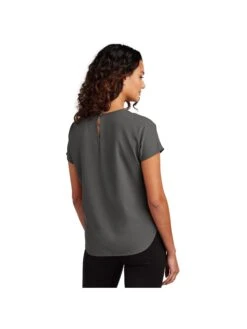 OUTLET-Mercer+Mettle Ladies Stretch Crepe Crew 23 OUTLET-Mercer+Mettle Ladies Stretch Crepe Crew -Thread Logic Store MM2015 anchorgrey model back
