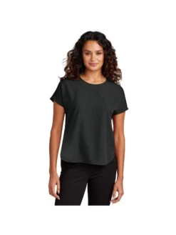OUTLET-Mercer+Mettle Ladies Stretch Crepe Crew 26 OUTLET-Mercer+Mettle Ladies Stretch Crepe Crew -Thread Logic Store MM2015 deepblack model front
