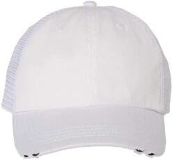 Mega Cap Frayed-Bill Twill Cap 29 Mega Cap Frayed-Bill Twill Cap -Thread Logic Store Mega Cap Frayed Bill Twill Cap White OSFA 13