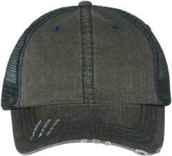 Mega Cap Herringbone Trucker Cap -Thread Logic Store Mega Cap Herringbone Trucker Cap Dark GreenNavy OSFA 10