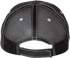 Mega Cap Herringbone Unstructured Contrast Stitch Trucker Cap -Thread Logic Store Mega Cap Herringbone Unstructured Contrast Stitch Trucker Cap 2