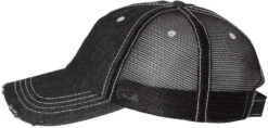 Mega Cap Herringbone Unstructured Contrast Stitch Trucker Cap -Thread Logic Store Mega Cap Herringbone Unstructured Contrast Stitch Trucker Cap 3