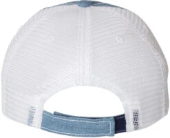 Mega Cap Herringbone Unstructured Contrast Stitch Trucker Cap -Thread Logic Store Mega Cap Herringbone Unstructured Contrast Stitch Trucker Cap 5