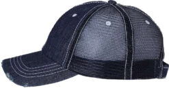 Mega Cap Herringbone Unstructured Contrast Stitch Trucker Cap -Thread Logic Store Mega Cap Herringbone Unstructured Contrast Stitch Trucker Cap 9