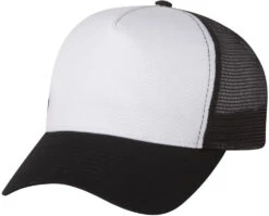 Mega Cap Recycled PET Mesh-Back Trucker Cap -Thread Logic Store Mega Cap Recycled PET Mesh Back Trucker Cap WhiteBlack OSFA 13