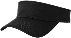 New Era Performance Dash Adjustable Visor -Thread Logic Store NE219 black flat left