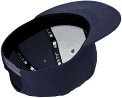 New Era Standard Fit Flat Bill Snapback Cap -Thread Logic Store NE4020 deepnavy flat interior