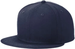 New Era Standard Fit Flat Bill Snapback Cap -Thread Logic Store NE4020 deepnavy flat left