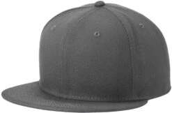 New Era Standard Fit Flat Bill Snapback Cap -Thread Logic Store NE4020 graphite flat left