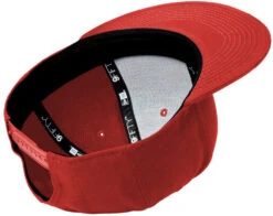 New Era Standard Fit Flat Bill Snapback Cap -Thread Logic Store NE4020 scarlet flat interior