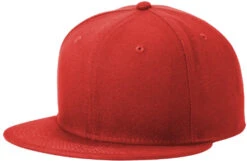 New Era Standard Fit Flat Bill Snapback Cap -Thread Logic Store NE4020 scarlet flat left