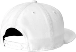 New Era Standard Fit Flat Bill Snapback Cap -Thread Logic Store NE4020 white flat back
