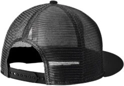 New Era Standard Fit Snapback Trucker Cap -Thread Logic Store NE4030 black black flat back