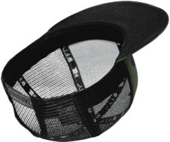New Era Standard Fit Snapback Trucker Cap -Thread Logic Store NE4030 camo black flat interior