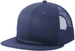 New Era Standard Fit Snapback Trucker Cap -Thread Logic Store NE4030 deepnavy deepnavy flat left