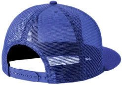 New Era Standard Fit Snapback Trucker Cap -Thread Logic Store NE4030 royal royal flat back