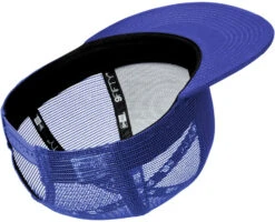 New Era Standard Fit Snapback Trucker Cap -Thread Logic Store NE4030 royal royal flat interior