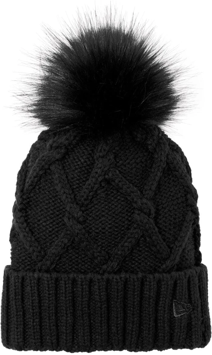 New Era Faux Fur Pom Beanie 3 New Era Faux Fur Pom Beanie - Image 3