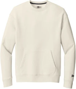 New Era Heritage Fleece Pocket Crew -Thread Logic Store NEA527 softbeige flat front