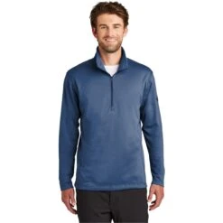 CLOSEOUT - The North Face Tech 1/4-Zip Fleece -Thread Logic Store NF0A3LHB bluewing model front