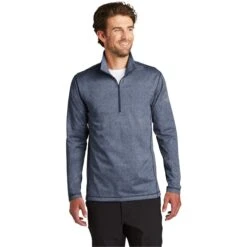 CLOSEOUT - The North Face Tech 1/4-Zip Fleece -Thread Logic Store NF0A3LHB urbannavyheather model front