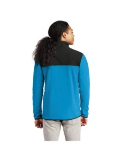 OUTLET-The North Face Glacier 1/4-Zip Fleece -Thread Logic Store NF0A7V4L HEROBLUETNFBLACK Model Back c3378503 f292 406d a505 8fea385afcf9