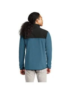 OUTLET-The North Face Glacier 1/4-Zip Fleece -Thread Logic Store NF0A7V4L SHADYBLUETNFBLACK Model Back e552b9e8 b650 47ba ad6a 2b8c9627ba0b