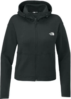 The North Face Ladies Double-Knit Full-Zip Hoodie -Thread Logic Store NF0A8BUT asphaltgrey form front