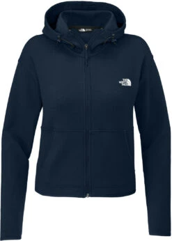 The North Face Ladies Double-Knit Full-Zip Hoodie -Thread Logic Store NF0A8BUT summitnavy form front