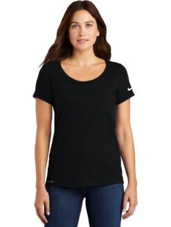 NIKE Ladies Dri-FIT Cotton/Poly Scoop Neck Tee -Thread Logic Store NIKE Ladies Dri FIT CottonPoly Scoop Neck Tee 7