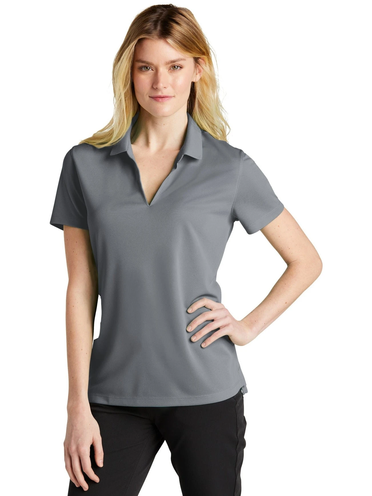 OUTLET-NIKE Ladies Dri-FIT Micro Pique 2.0 Polo 6 OUTLET-NIKE Ladies Dri-FIT Micro Pique 2.0 Polo - Image 6