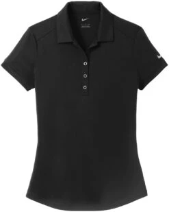NIKE Ladies Dri-FIT Players Modern Fit Polo -Thread Logic Store NIKE Ladies Dri FIT Players Modern Fit Polo Black S 5