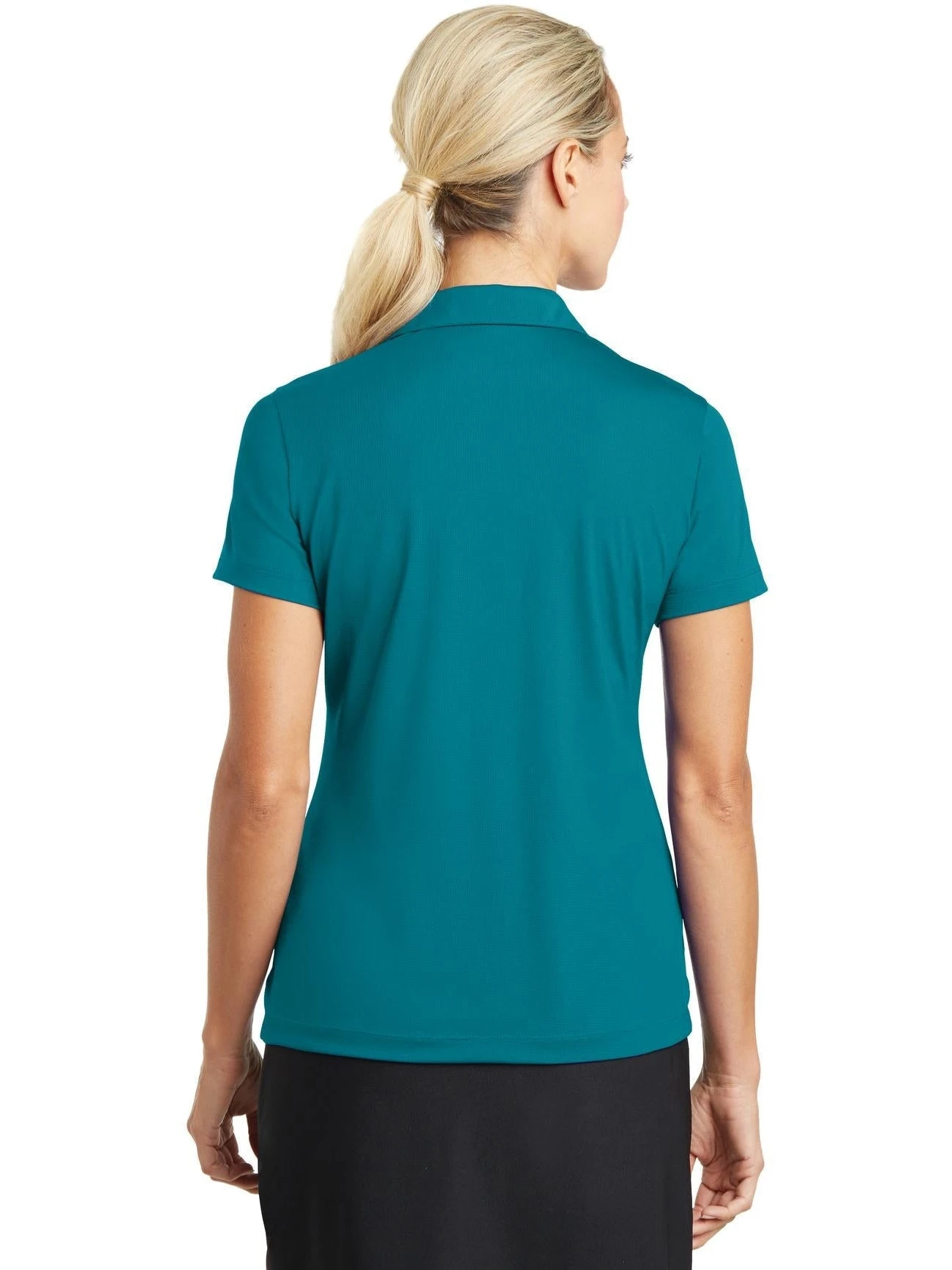 NIKE Ladies Dri-FIT Vertical Mesh Polo 10 NIKE Ladies Dri-FIT Vertical Mesh Polo - Image 10
