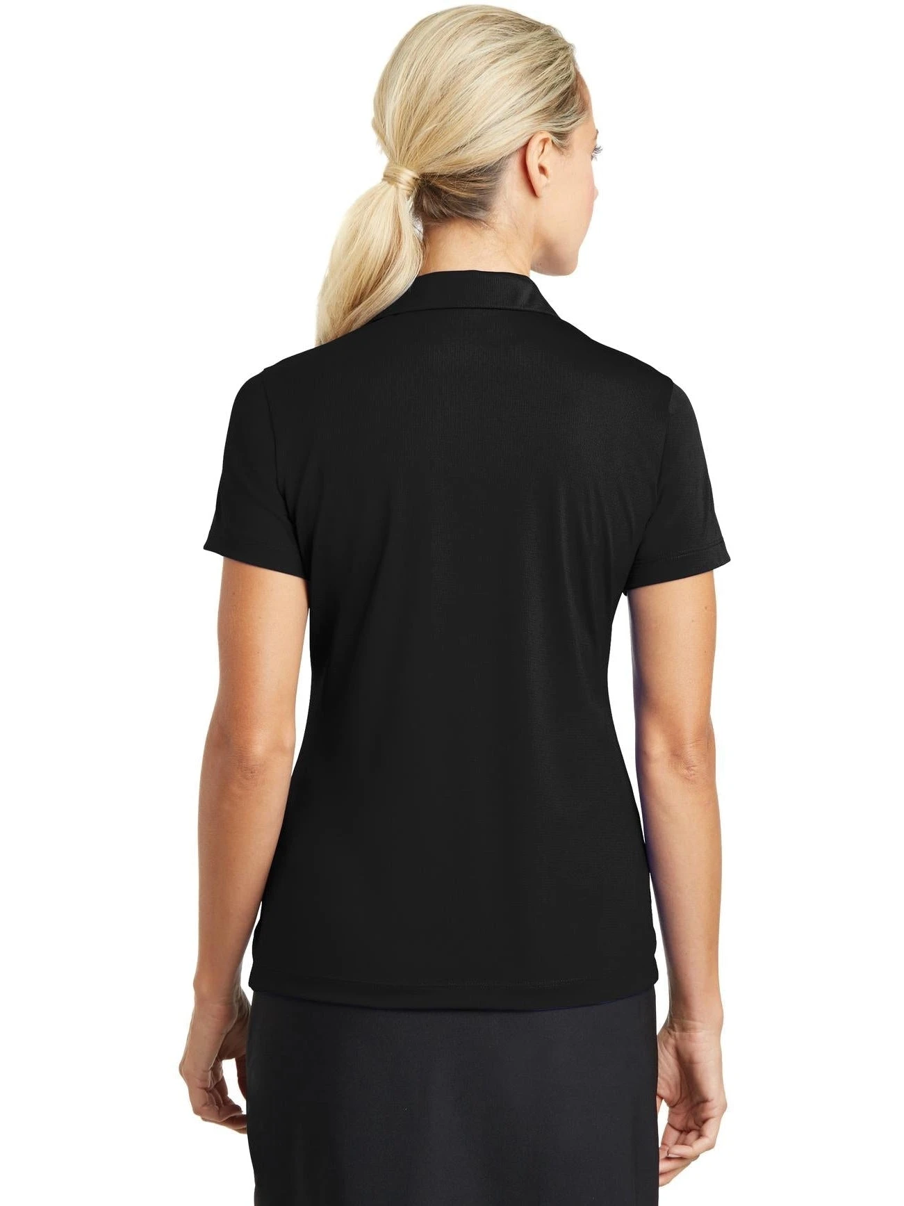 NIKE Ladies Dri-FIT Vertical Mesh Polo 6 NIKE Ladies Dri-FIT Vertical Mesh Polo - Image 6