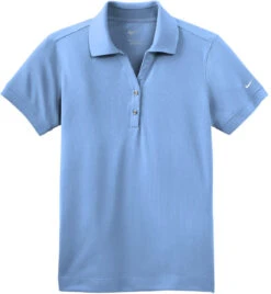 NIKE Ladies Dri-Fit Classic Polo -Thread Logic Store NIKE Ladies Dri Fit Classic Polo Light Blue S 5