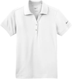 NIKE Ladies Dri-Fit Classic Polo -Thread Logic Store NIKE Ladies Dri Fit Classic Polo White S 17