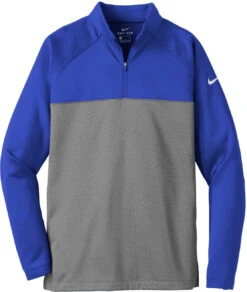 NIKE Therma-FIT 1/2-Zip Fleece -Thread Logic Store NIKE Therma FIT 12 Zip Fleece Game RoyalDark Grey Heather XS 17