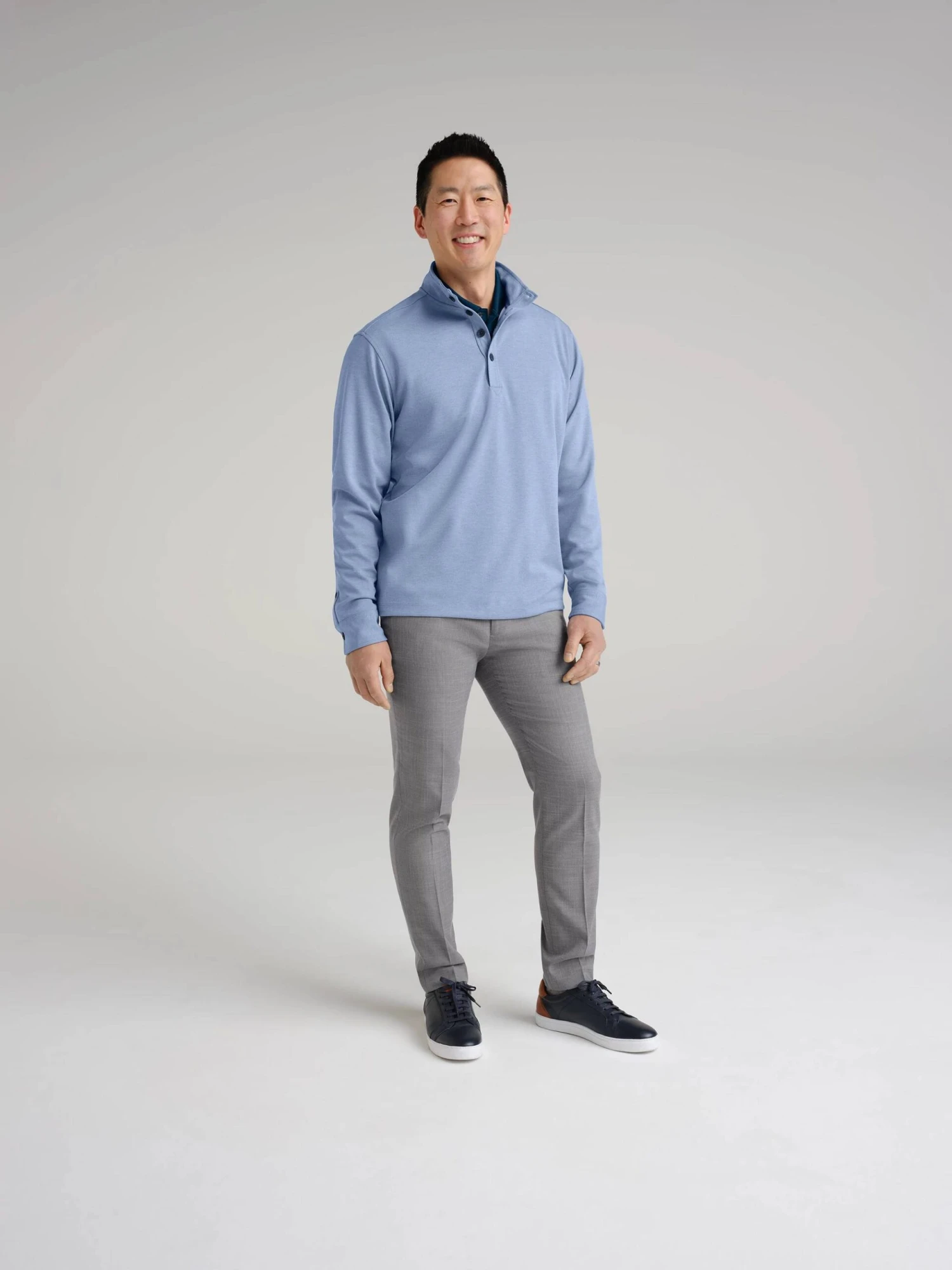 Brooks Brothers Mid-Layer Stretch 1/2-Button 2 Brooks Brothers Mid-Layer Stretch 1/2-Button - Image 2