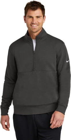 Nike Club Fleece Sleeve Swoosh 24 Nike Club Fleece Sleeve Swoosh -Thread Logic Store NKDX6718 anthracite model front