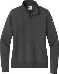OUTLET-Nike Ladies Club Fleece Sleeve Swoosh 22 OUTLET-Nike Ladies Club Fleece Sleeve Swoosh -Thread Logic Store NKDX6720 anthracite flat front